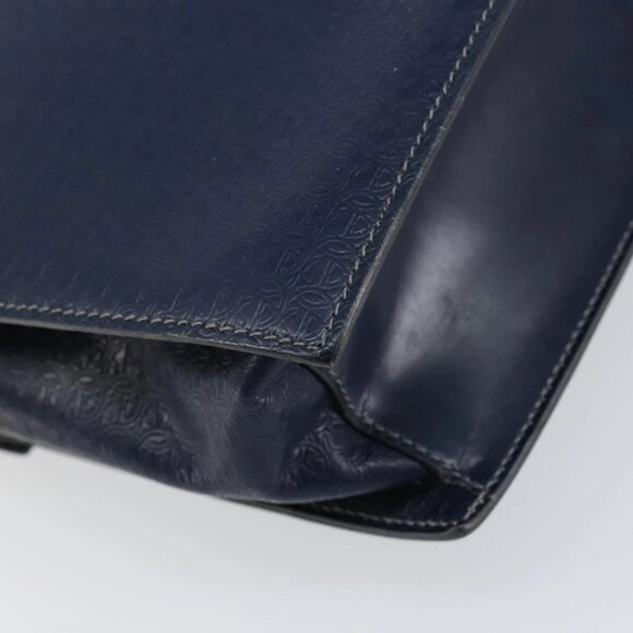 GUCCI Hand Bag Leather Navy Gold 000 46 0096 Auth ep11875 - Picture 10 of 16